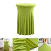Height Stretch Round Tablecloth Commercial Conference Cocktail Bar Table Cover Hotel Wedding Party Skirt Elastic Table Cloth
