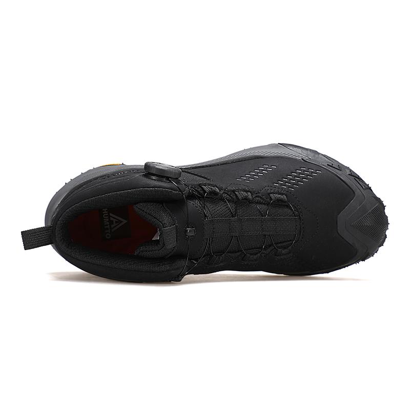 HUMTTO Outdoor Ankle Boots for Men Leather Hiking Boots Non-slip Camping Trekking Men's Sports Shoes Winter Safety Sneakers