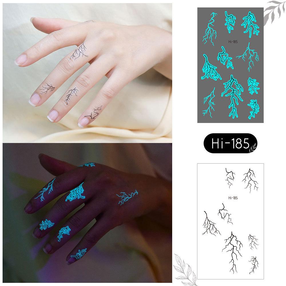 

Светящиеся синие наклейки для татуировок на пальцы ко Дню святого Валентина от Ricalon 105x60mm