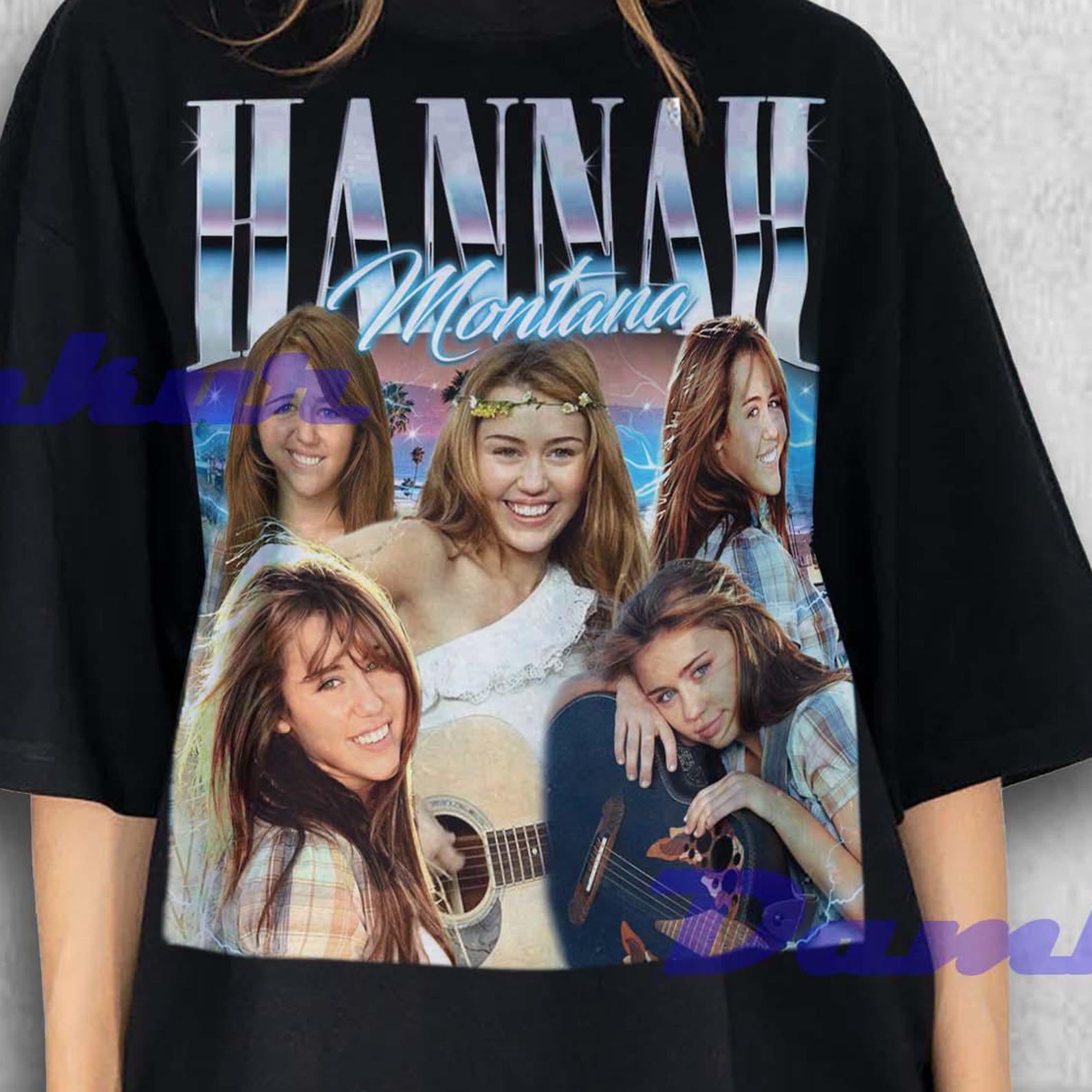 Hannah Montana Shirt, Hannah Montana Retro TShirt, Hannah Montana Vintage American Sitcom, Hannah Montana Tees, Hip Hop Rap T-shirt 4XL