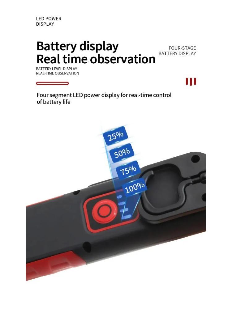 Portable USB Rechargeable Work Light Magnetic COB LED Flashlight Hanging Lamp with Built-in Battery Camping Torch