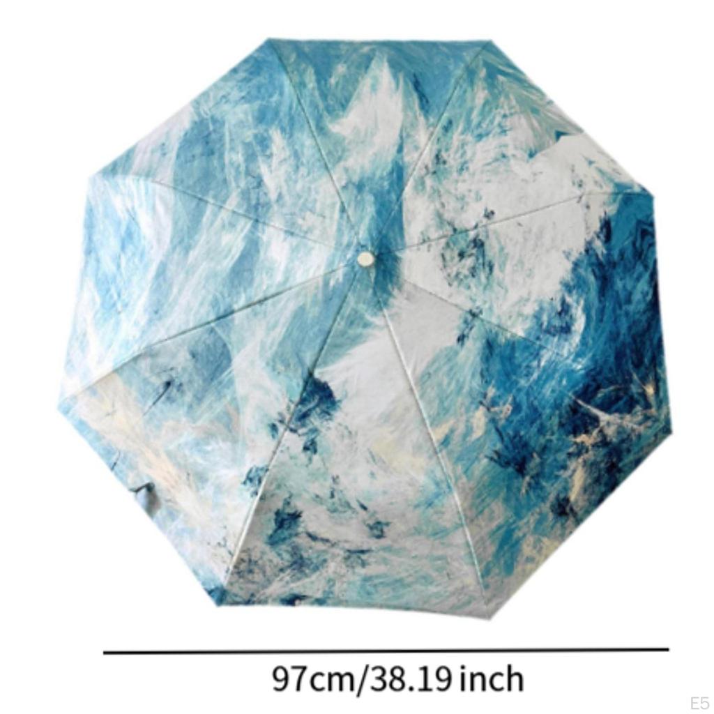 Automatic Umbrella Foldable Lightweight Sturdy Windproof Travel Multipurpose for