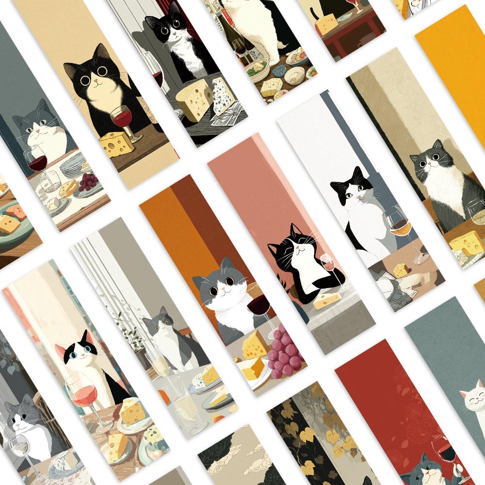 32pcs, Cat Collection Bookmarks, Back to School Season, Christmas, Halloween, Suitable for Teachers, Readers, and Birthday Gifts