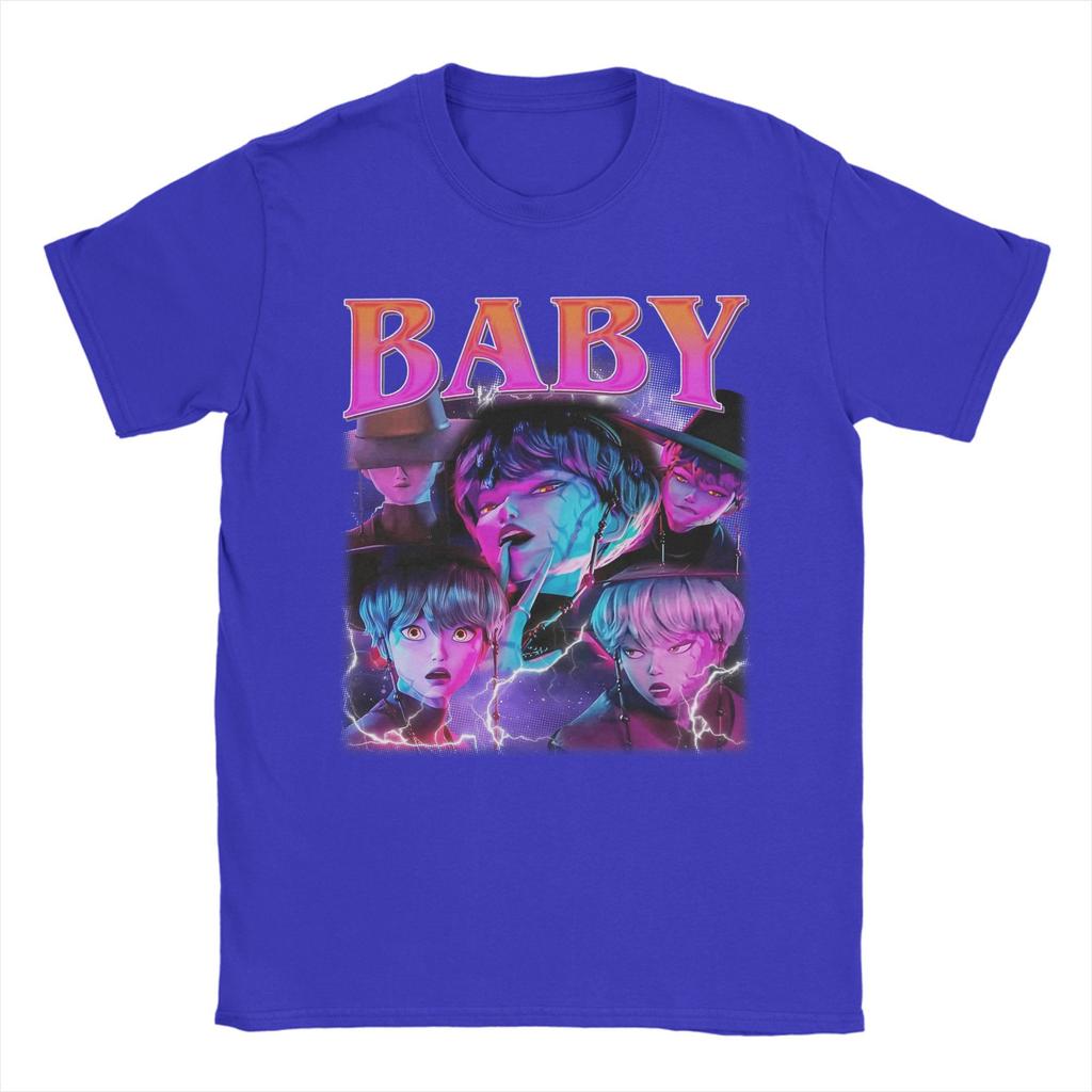 Vintage Baby JINU Saja Boys Kpop Demon Hunters T-Shirts Men Round Collar Cotton T Shirt  Short Sleeve Tees Gift Idea Clothing