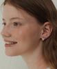 Tatiana (Silver 925) Flower Cubic Full Heart Earrings Ec3068