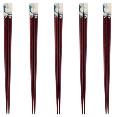 Happy Set of Made In PID3084 J-kitchens Chopsticks, 5, Material Wood, Chopsticks, Japan,