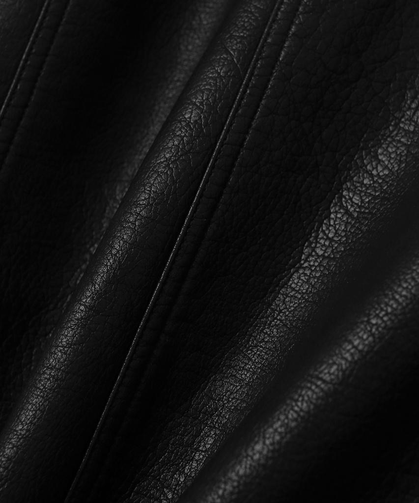 Mood Inside Amber Noble Leather Blouson Jacket_Black