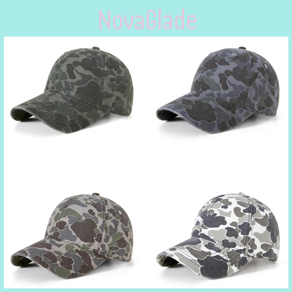 Camouflage Baseball Cap For Outdoor Sun Protection With Breathable Cotton For Men And Women