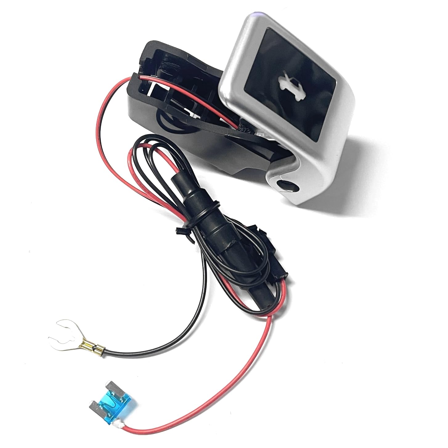 

CGP Blue LED Hood Release Lever for JF5, JF6, and NBOX (Satin Silver) (CGP-HD09-H7301B)