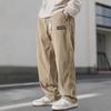 Autumn Winter Men's Casual Pants Striped Corduroy Loose Fashion Cargo Straight Pants Fitness Sports Hip Hop Pants