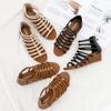 Retro hollow Roman sandals female summer new wedges open toe comfortable fashion sandals zandalias de mujer de moda C255