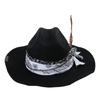 Vintage Cowboy Hat Music Festival Party Hat Masquerade Accessories Fedora Cap