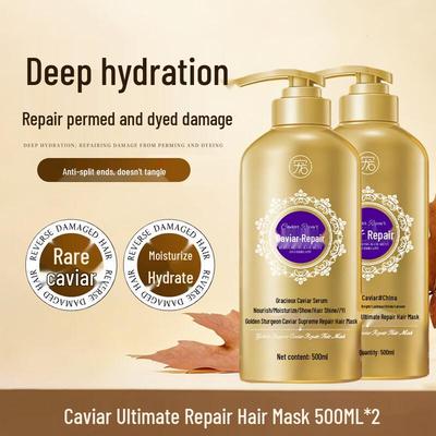 Qiaochong Caviar Protein Repairing Hair Mask