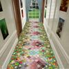 Autumn Style Long Lobby Carpet Fresh Green Grass Pattern Stairway Hallway Home Corridor Carpet Aisle Party Wedding Red Area Rugs