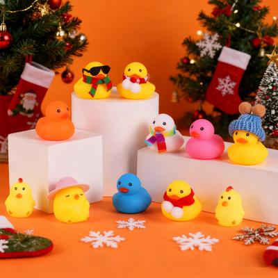 Christmas Duck Advent Calendar 2025 for Kids 24 Days Christmas Countdown Calendar with Plastic Duck Bath Toys Xmas Party Favor Gifts for Boys Girls