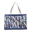 Canvas bag women's large capacity 2025 new bag portable commuter bag casual fashion fresh bag single shoulder mommy bag