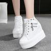 Fashion Women Shoes Fashion Heel Platform Sneakers New Breathable Wedge Canvas Shoes for Woman Casual High Heels Autumn Vulcanized Shoes