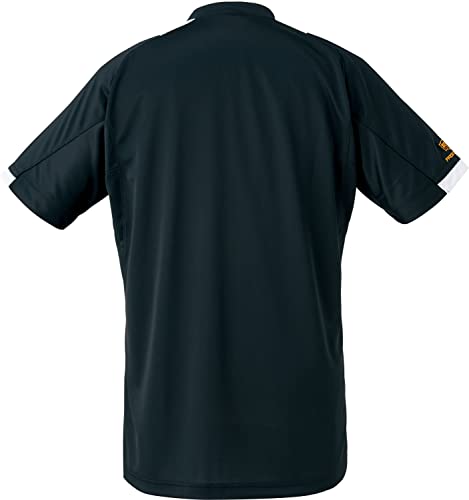 ZETT Baseball Pro Status Baseball Shirt, Black and White (1911), Size M, BOT831