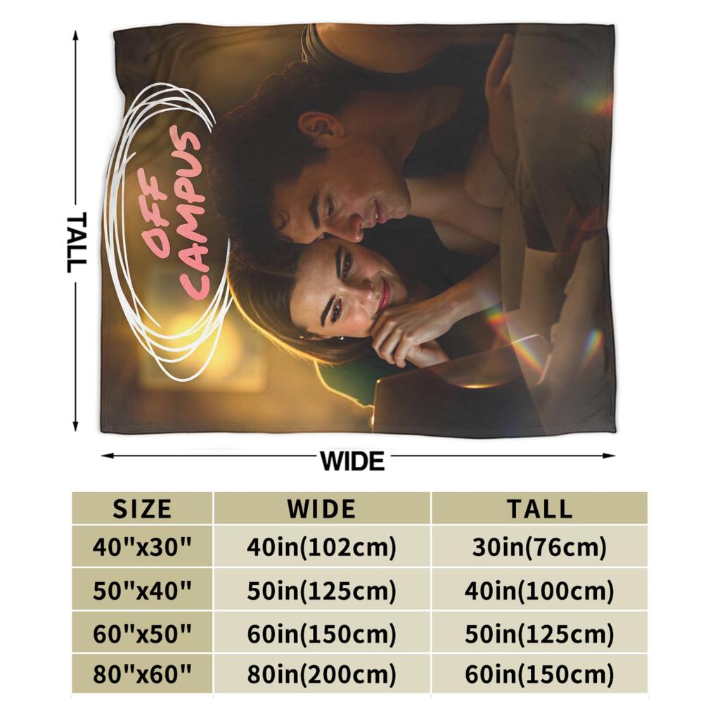 Off Campus Poster Blanket Quality Super Warm Bedding Throws Spring Girls Boys Couch Chair Pattern Bedspread