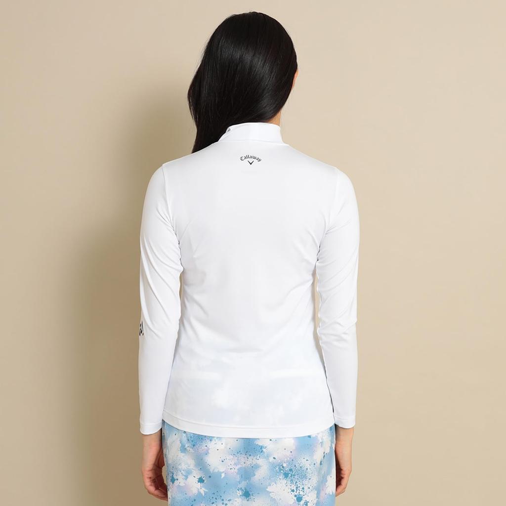 Long Sleeve High Neck Shirt Innerwear M [Callaway] Women's HI-NECK SHIRT/Golf 24SS_1030_White