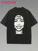Payeah Vintage Rapper Star Print Casual Short Sleeve TShirt 1 Pcs 220g Heavy Cotton T Shirt