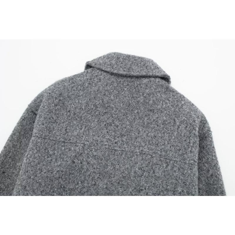 Autumn Women's Plus Size Street Fashion Soft Tweed Short Jacket Coat