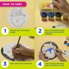 Fevicryl Pichwai Art Kit DIY Painting with Pre Printed MDF Boards Acrylic Paints Brushes Rhinestones for Beginners Gift