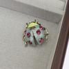 Light Luxury Beetle Brooch Pins Metal Jewelry Accessories Delicate Insect Brooches  Gifts