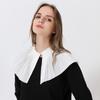 Black White Fake Collar Detachable Multi-functional Lace Neckline Fan Shaped Fake Shirt Collar Spring/Autumn/Winter Styles
