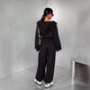 2025 Cross-border European and American Women's Clothing Amazon Hooded Long-sleeved Zipper Sports Casual Pants Commuter Fashion Suit