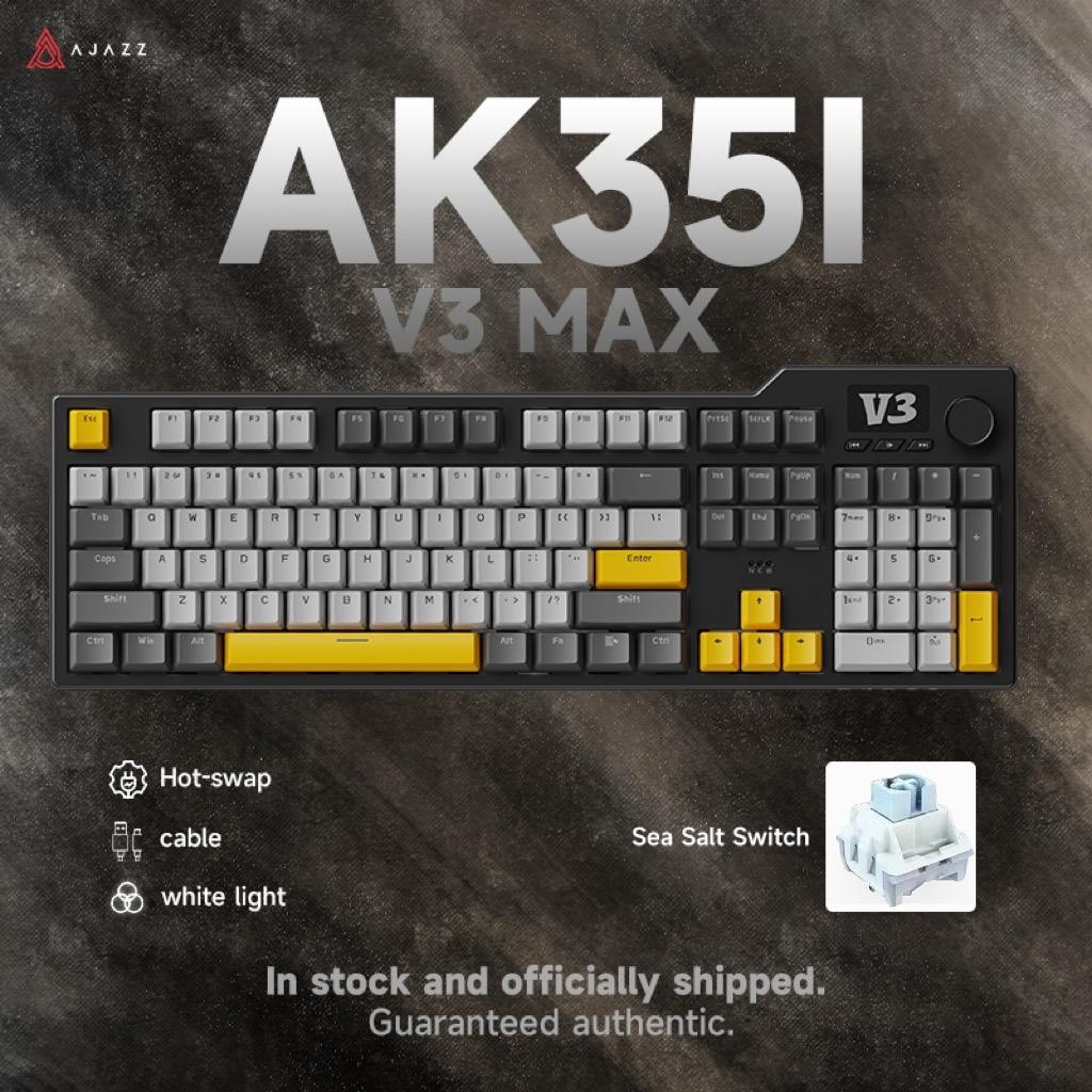 Ajazz Tastiera Gaming AK35I V3 Wireless Bluetooth Ricevitore 2.4G