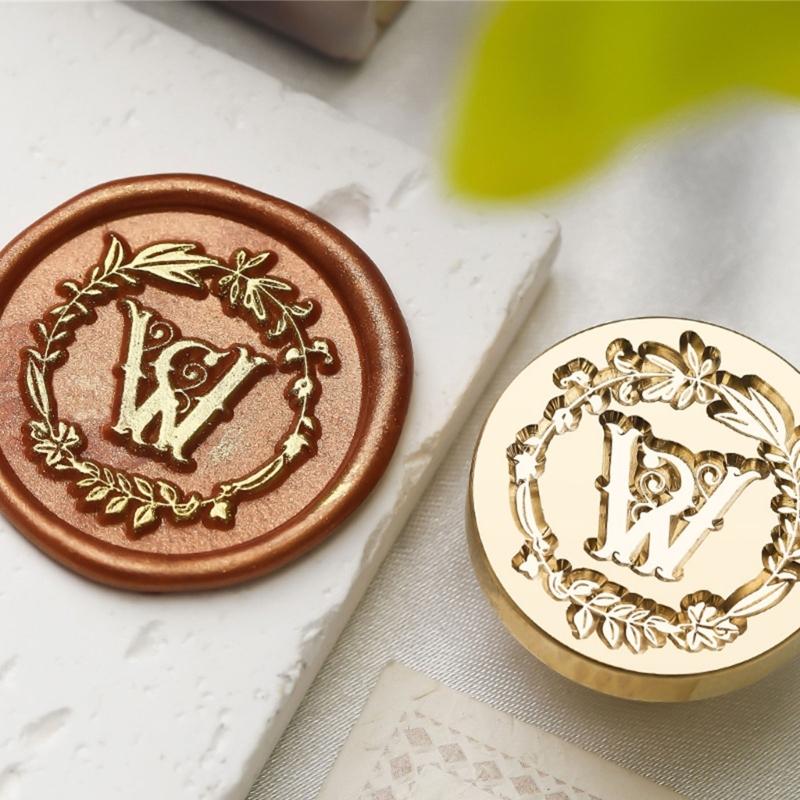 Capital A Sealing Wax Stamp Letter Series Wax Seal Stamp for Cards Scrapbooking Wedding Invitations Metal Seal Stamp