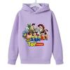 Adorable Toy Story Characters Light Purple Hoodie for Kids – Energetic Spring & Autumn Cartoon Jacket