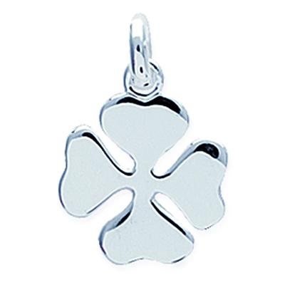 [Q6686] - Silver 'Clover' Pendant (rhodium-plated) - 13 Mm