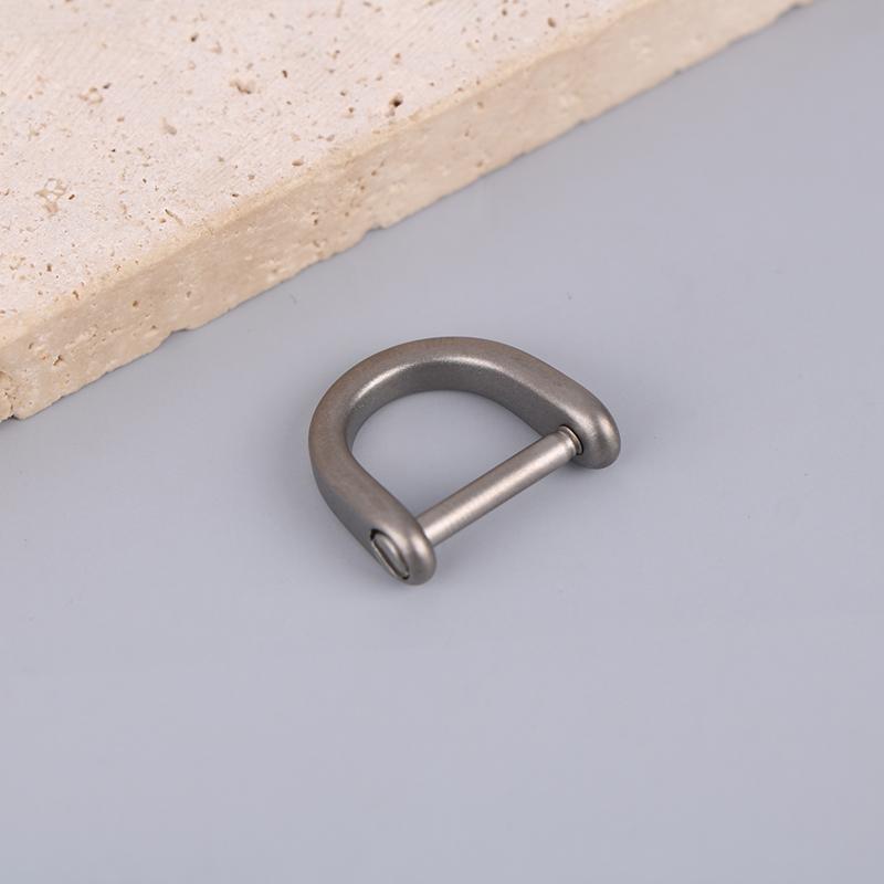 Titanium D Ring Key Shackle U Shape Key Ring Horseshoe Clasp For Car Fob Diy Leather Key Organizer Keychain