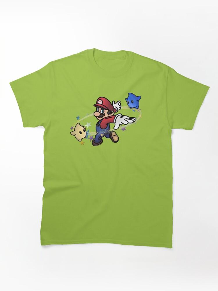 Super Smash Bros. Jumping through the galaxy with Mario Classic T-Shirt