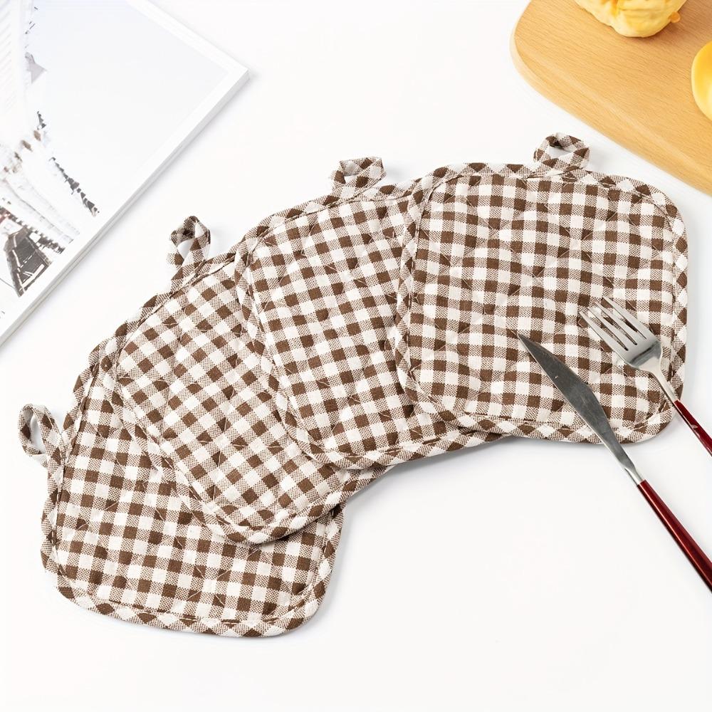 4 Piece/Set Heat-Resistant Microwave Mitten Cotton Lining Insulated Glove Kitchen Gloves Cooking