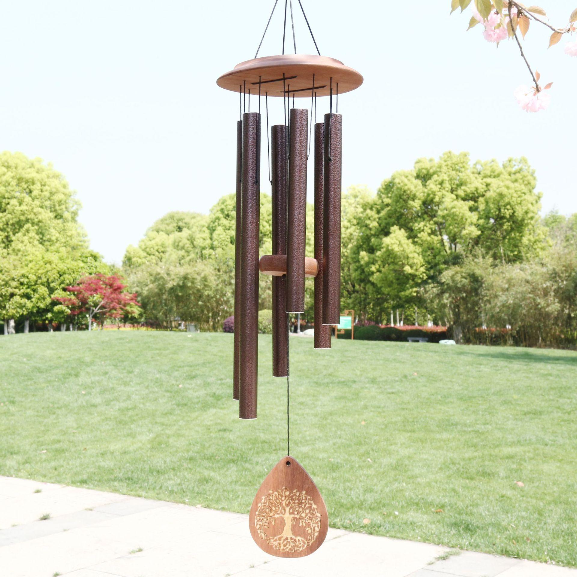 

6 tubes 32-inch tree of life European and American metal tube music wind chime garden decoration pendant