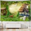 Fairy Tale For est Tapestry Wall Hanging Fantasy Magic Trees House In Dreamland Tapestry For Kids Room Decor Party Backdrop Cloth