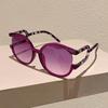 Y2K Fashion Design Shades Oversize Round Decoration Women Sunglasses Outdoor Brand Travelling Hiking Sun Glasses