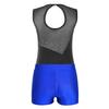 Children's Girls Sleeveless Leotard Dance Gymnastics Training Dancewear with Shorts