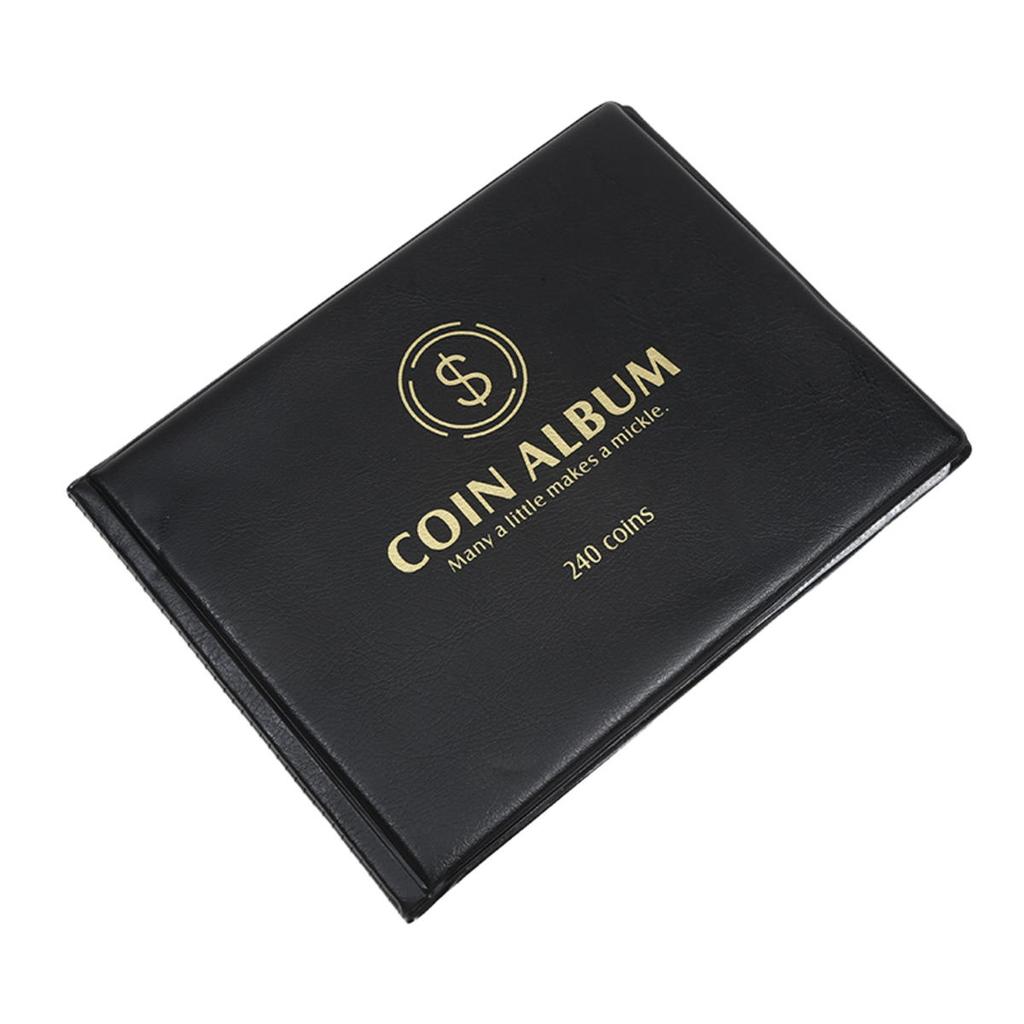 Pockets Album for Coins Collection Book Home Decoration Photo Album Coin Album Holders Collection Book Scrapbook