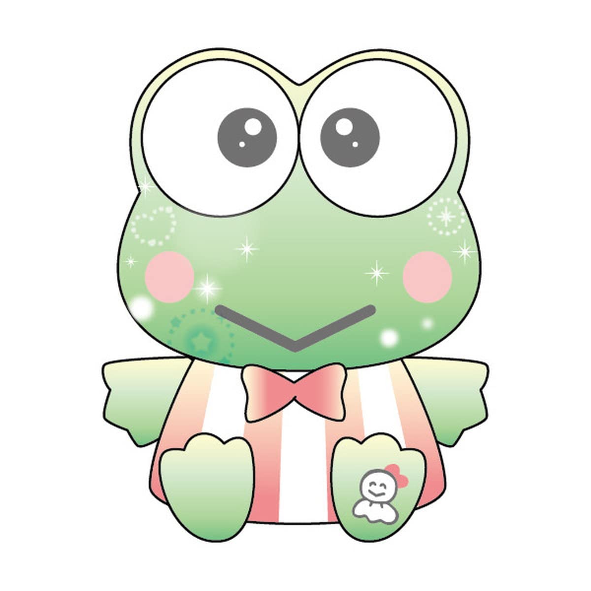 K Company Sanrio Characters (Yume Kyun Series) Sitting Plush Toy Keroppi SACY-ON-KE