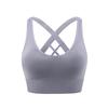 Women Cross Back Sports Bra Breathable Comfortable With Chest Pads For Gym Yoga Running Fitness