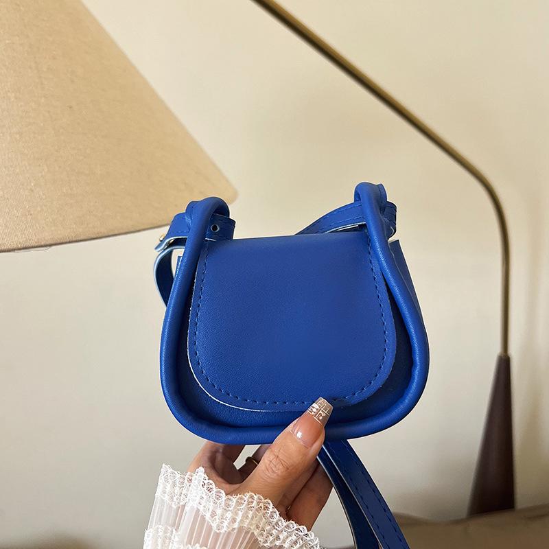 

2025 Korean-Style Cute Mini Shoulder & Crossbody Bag for Women 12*6.5*11 синий