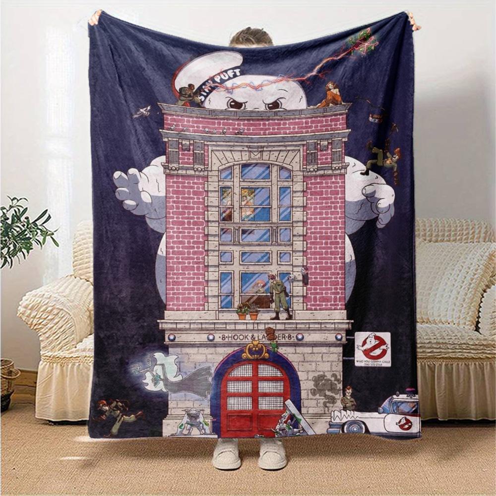 Ghostbusters Blanket Warmthful Decor Perfect for Office Chair Bed Seaside for All Occasions Stylish Decor Gift for Travel Home Birthdays