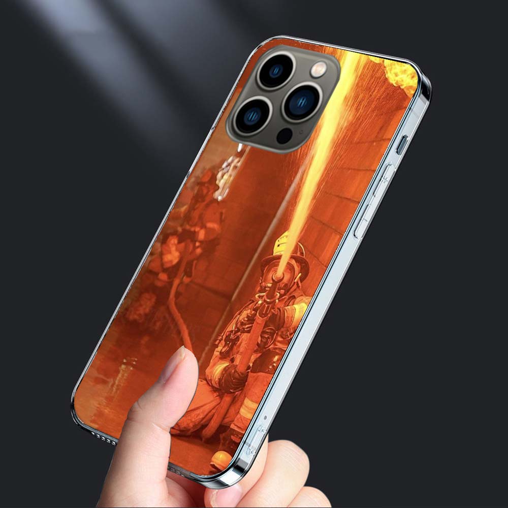Firefighter Training Phone Case For Iphone 16E 15 Pro 14 Plus 17E 16 17 Pro Max Air 11 12 13 Mini Shockproof Capa Cute Cover