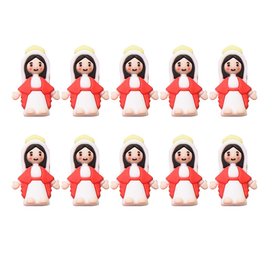 10pcs Little Figurine Miniature Figurine To Hide And Seek Classic Religious Gifts Christ Savior For Sunday Easter Egg Stuffers Baptism Gift