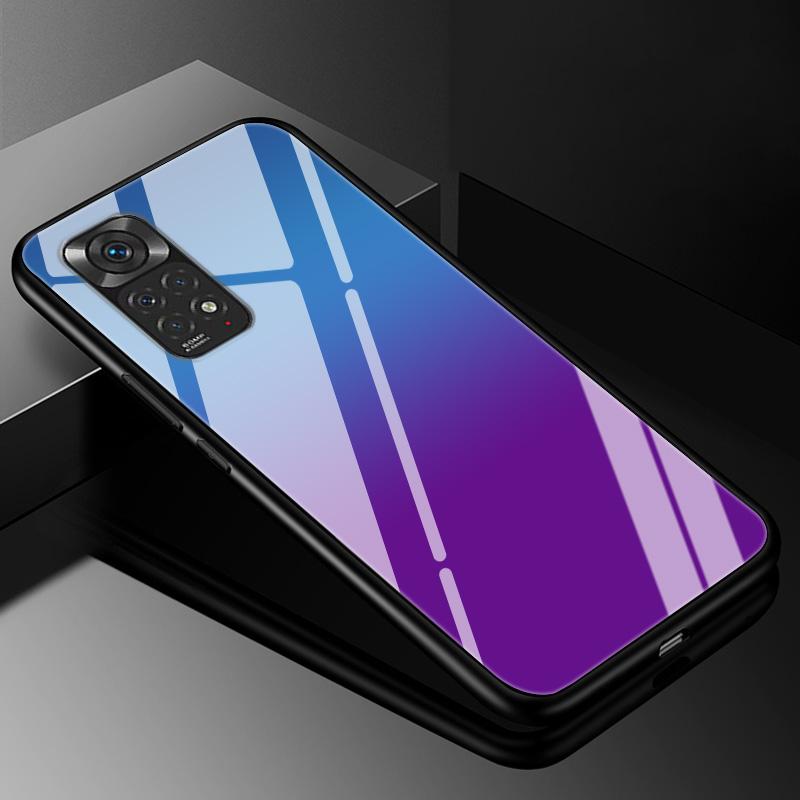 Gradient Tempered Glass Case For Xiaomi Redmi Note 11 Pro Plus 11pro+ 12 11E 10 8 9 Pro 11s 9t 8T 10s 9s Protective Glass Cover