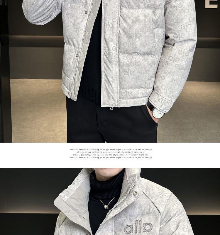 Men's 2025 Winter Trendy Printed Down Jacket - Lightweight, Thick & Stand Collar Outerwear